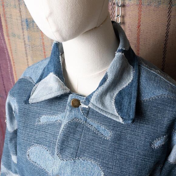 Custom upcycled patchwork jacket - Picture 6 of 7